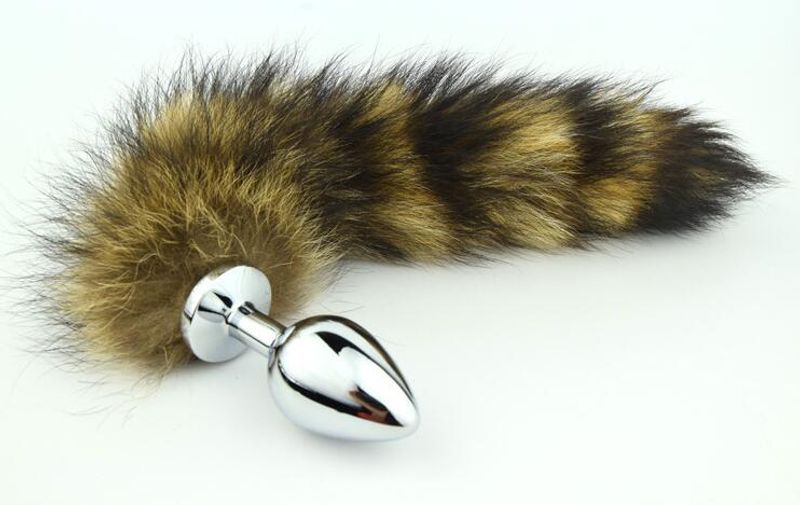 Erotic - Foxtail - Hale med Buttplug i Metall L