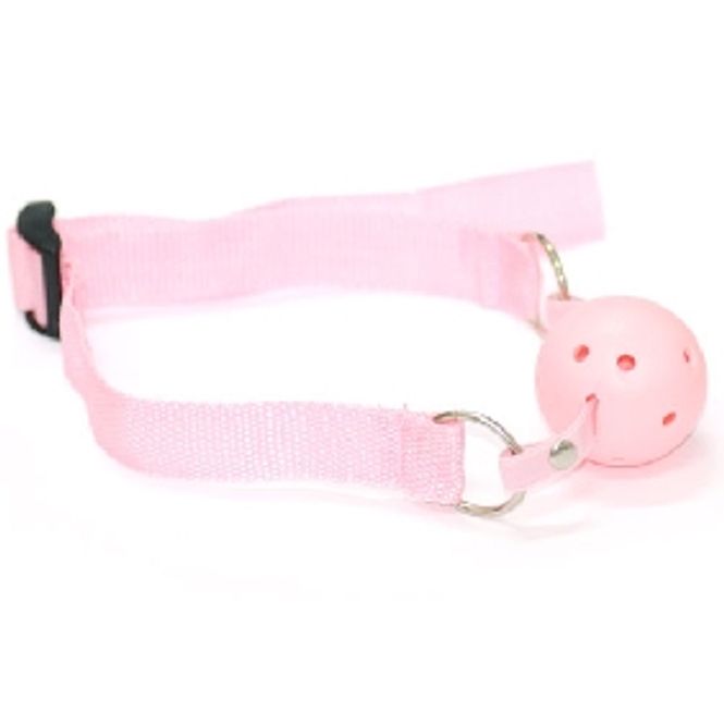 Hovedbilde Erotic - Ballgag med pustehull - sort - rosa - ...
