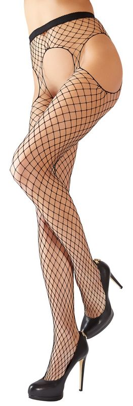 Cottelli LEGWEAR - Netting Strømpebukser OS