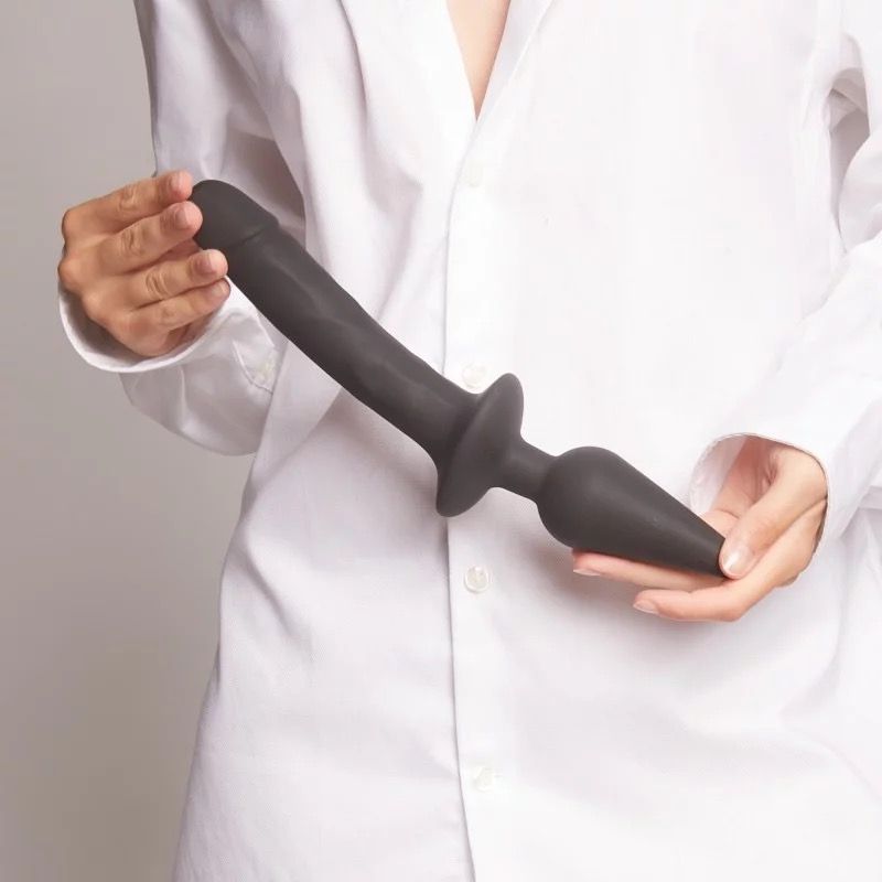 STRAP-ON-ME - SWITCH PLUG-IN REALISTIC DILDO BLACK - XXL