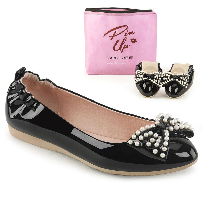Pin Up Couture - IVY - Black Flat