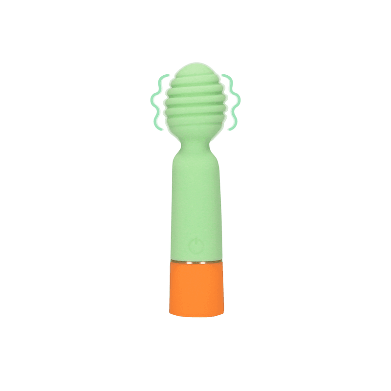 LOVELINE - Ribbed Mini Vibrator Spring Sage