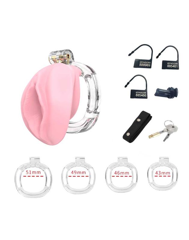 Penisbur-Pussy - Gjennomsiktig, Rosa