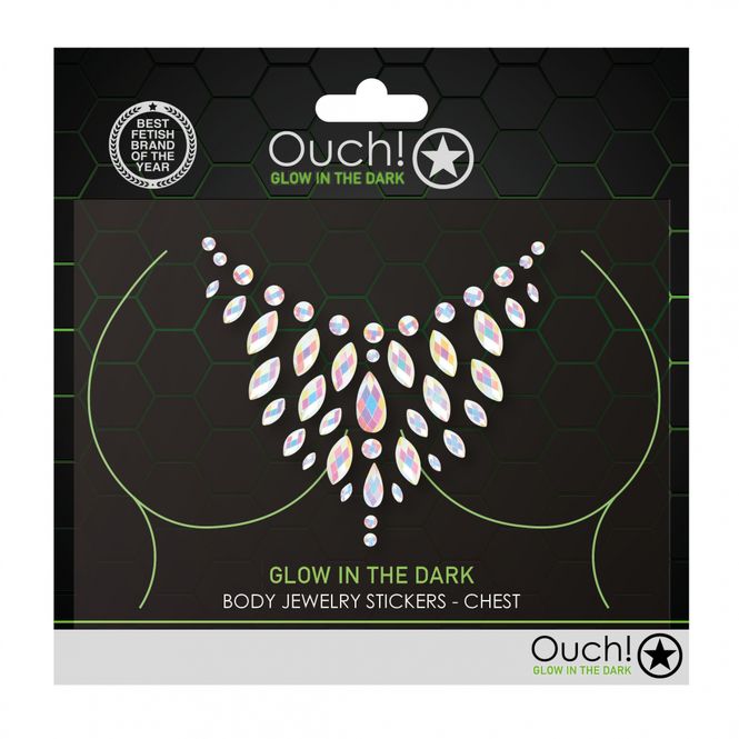 Hovedbilde OUCH! Body Jewelry Stickers Brøst - GLOW IN THE ...
