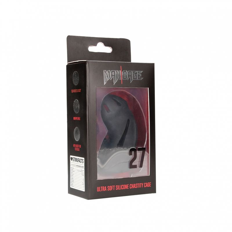 MAN CAGE - MODEL 27 - KUKLÅS UTEN LÅS - SORT