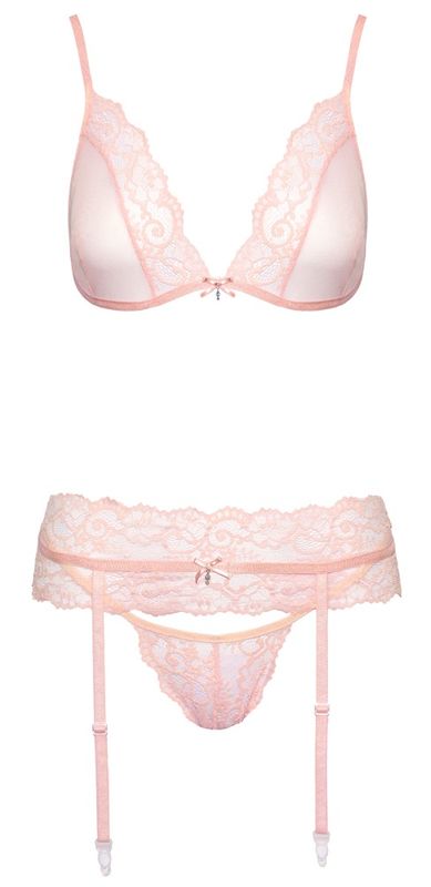 Kissable - Rosefarget undertøysett