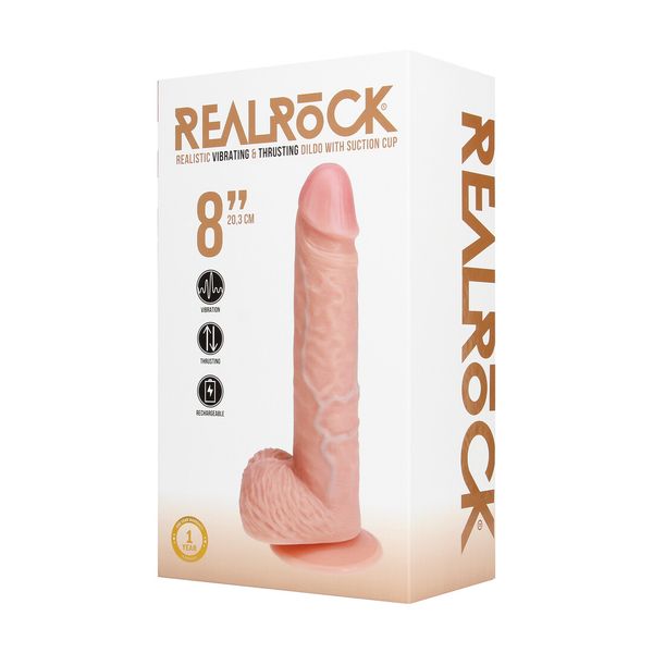 Hovedbilde REALROCK - Vibrerende og støtende rett penis med ...