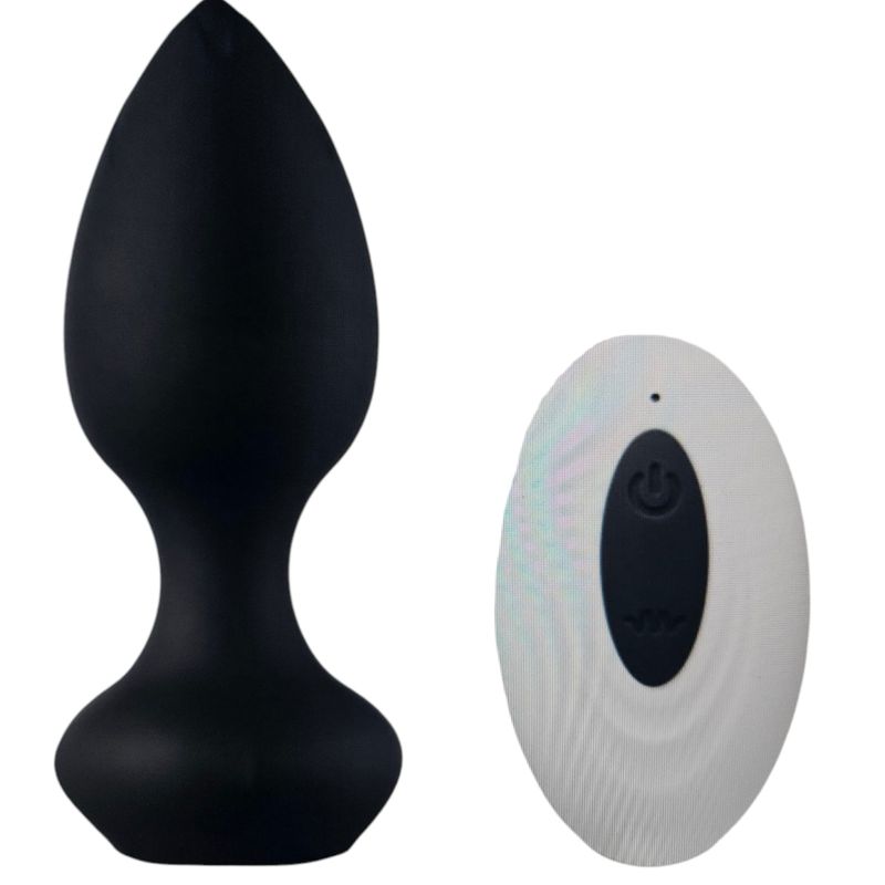 Vibrerende analplugg med fjernkontroll