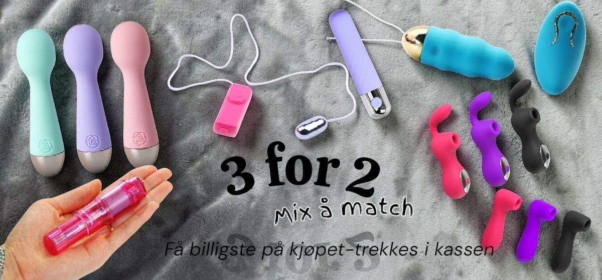 3 for 2 billig sexleketøy erotikk nytelse.no gnist bullet