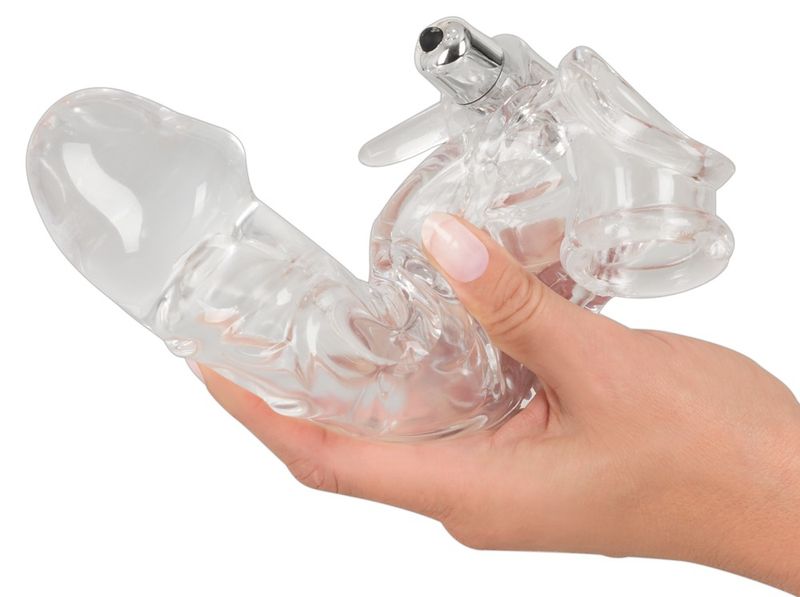 Chrystal Clear - Skin Penis Sleeve men Vibrator