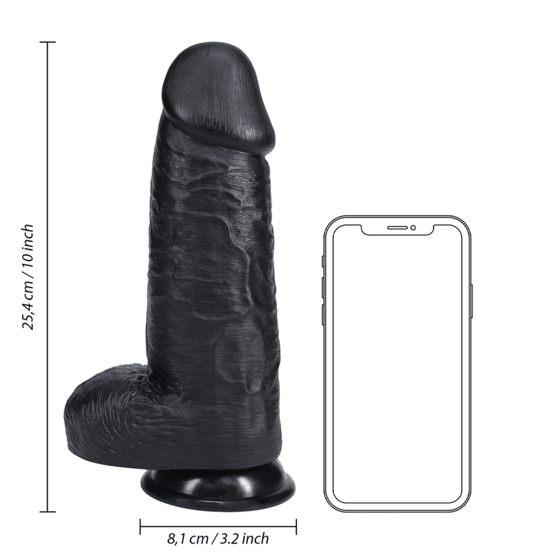 RealRock - Extra Thick Straight Dildo 25cm