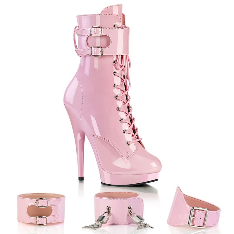 PLEASER - SULTRY - ROSA med utbytbare mansjetter